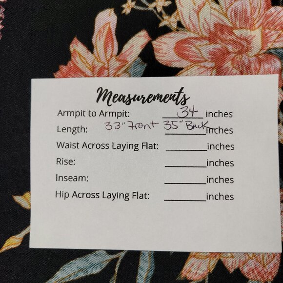 Billabong Floral Kimono Black Pink Floral Open Front Cardigan Women's S/M - Picture 13 of 13